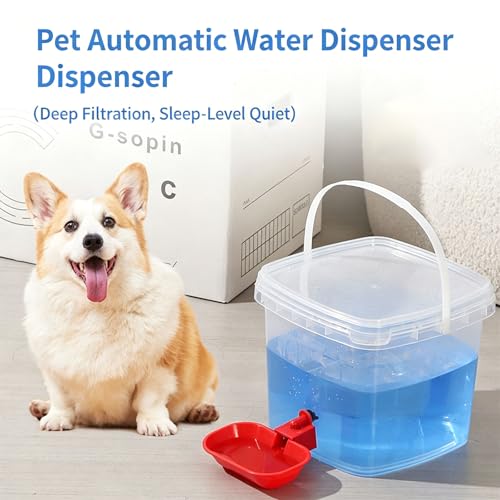 自動給水器 昼夜連続給水を提供する小型犬から大型犬までの給水器 自動ペット給水器ボウルの特徴・詳細 画像