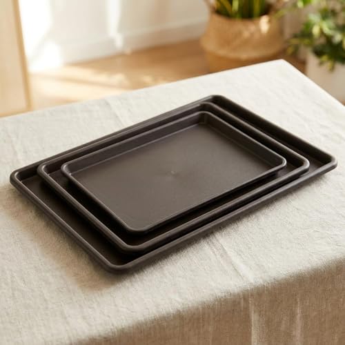ペット用交換トレイ ブラック 45×30×2cm 犬ケージ対応 水や食べ物のこぼれ防止 食器洗い機使用可 うさぎ あひる にわとり はと等に対応 多用途プラスチックトレイ お手入れ簡単 (45*30*2.5cm,ブラック)の詳細・まとめ 画像