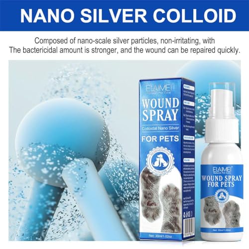 ペット用 傷口ケア ペット創傷 スプレー 30ml クリア創傷治癒スプレー 犬 猫 止血 消毒 皮膚と傷のケア キズ薬 ケガ 擦り傷 ひっかき傷 非刺激性 ノンアルコール 感染症の予防に役立ちます 犬 猫の特徴・詳細 画像