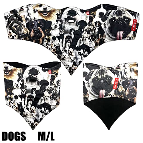 エアホール フェイスマスク DOGS MLサイズ 犬 ドッグ AIRHOLE マスク スノーボード スキー 山 雪の特徴・詳細 画像