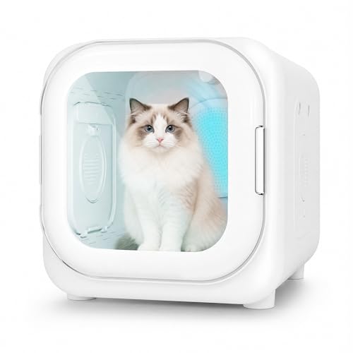 Totoro ball ペットドライルーム ペットドライヤーボックス 小型犬 猫用 ドライルーム 52L 乾燥機 ドライヤーハウス 360°全方位送風 過熱保護 温度/風量デジタル調節 花粉 犬 猫 エアシャワー対応 お風呂後 自動速乾 38dB静音性 意匠特許登録済み LQ-HG300 1