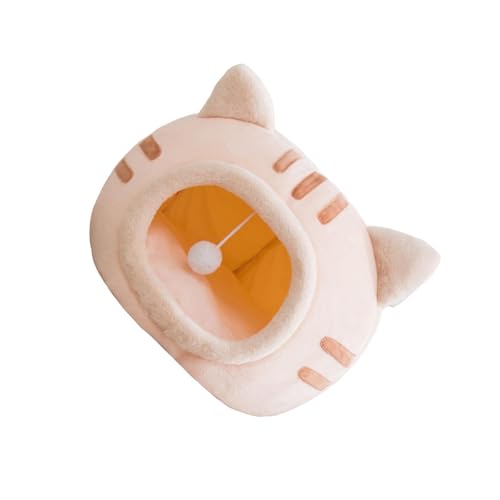 QUXVUIS 魅力的なキャットハウス かわいい 通気性 暖かい ベッドハウス 洗える ソフトクッション 犬小屋の詳細・まとめ 画像