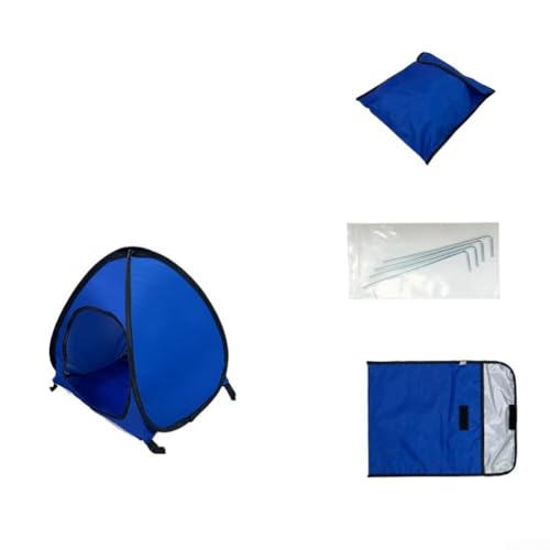 ペットテント 屋外 ペット用ビーチテント ポップアップ式 日よけシェルター UV カット 小型犬 猫用 折りたたみ簡単 ビーチ キャンプ 公園 アウトドア 収納バッグ付き (Sapphire Blue M) 1