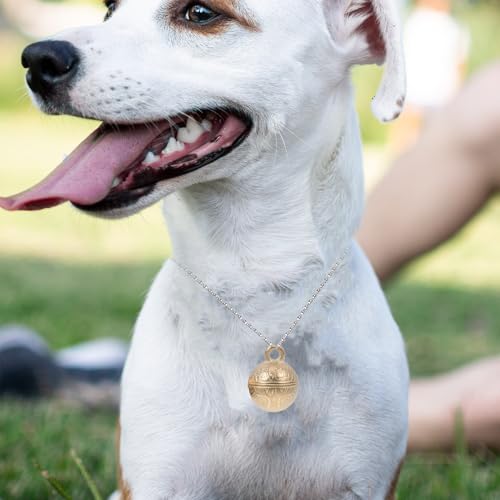 RORPOIR 銅製ペットベル 耐久性 軽量 犬用吊り鈴 鮮明な音色 ペット首輪飾り 猫 犬用カラーベル 日常利用向け 2個セットの特徴・詳細 画像