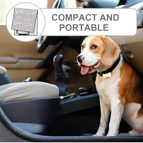 犬用トラック用ペットシートカバー 車用カーシートパッド ポータブル滑り止め機能付き 布製素材のペット用カーシートプロテクター 車内のしっかり保護するの特徴・詳細 画像