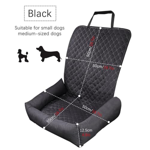 犬用カーシート ペットキャリア座席 防水加工 クッションセット 簡単設置 持ち運び便利 長距離ドライブに適用, 黒 (黒)の詳細・まとめ 画像