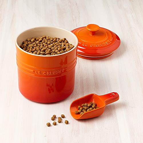 ル・クルーゼ(Le Creuset) フードコンテナ ペットフード・コンテナー(スクープ付き) 犬 猫 ナチュラルピンク 【日本正規販売品】の詳細・まとめ 画像