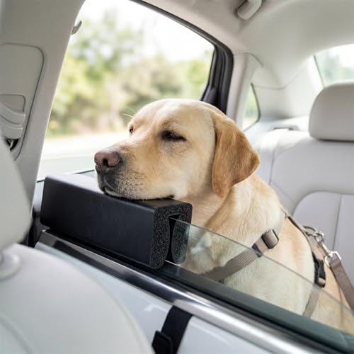 犬用車窓あご乗せ、犬用窓クッション ペット、柔らかいフォーム、防水、安定したフィット感、簡単には移動できない、セダンやSUVなど、様々な一般的な車種に対応していますの特徴・詳細 画像