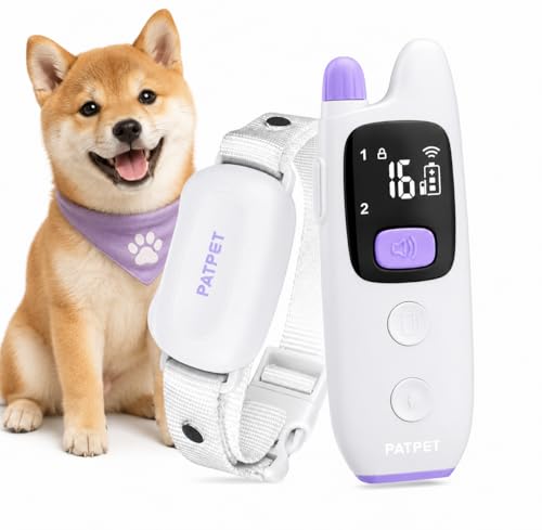 無駄吠え防止首輪 犬無駄吠え防止グッズ 1000フィートのリモコン付き 振動 電気とビープ音3種類 IPX7防水無駄吠え防止トレーニング首輪 充電式 すべての犬種に適していますの外観・全体像 画像