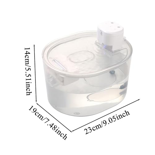 猫用給水器 - 3L充電式センサー付きペット用給水器、静音自動、連続循環でより健康的な水分補給 | 子猫、子犬、犬、猫、室内、カウンター、デスク、毎日のペットケアにの詳細・まとめ 画像