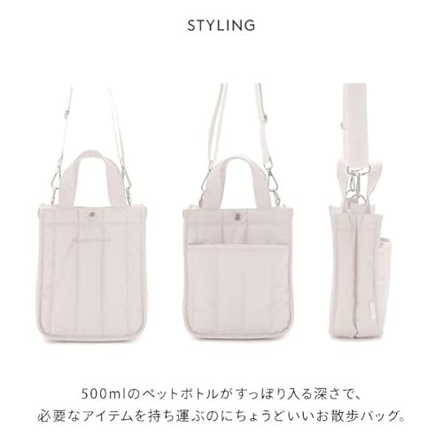 ジェラートピケ CAT&DOG 販路限定商品 キルティングお散歩バッグS ジェラピケ gelato pique(PI-ピンク、Free)の特徴・詳細 画像