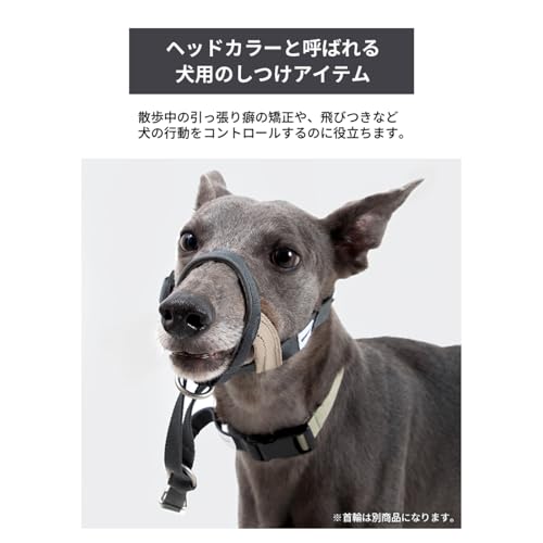 引っ張り防止 ヘッドカラー ジェントルリーダー 首輪接続ストラップ付き S M L 小型犬 中型犬 大型犬 トレーニング 問題行動 拾い食い 飛びつき マズル装着 コントロール 散歩 便利アイテム 安全 安心 【HD029012】 (Sサイズ)の詳細・まとめ 画像