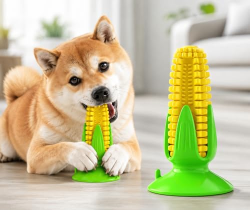 犬用歯固めおもちゃ — 内蔵サウンド機構、吸盤デザイン — 円錐形のインタラクティブなおもちゃ — リラックス、ストレス解消、歯磨きに最適 — 運動不足の解消に役立ちます — 子犬、小型犬、中型犬に適しています — 洗濯可能で丈夫 — 犬のための知育玩具 1