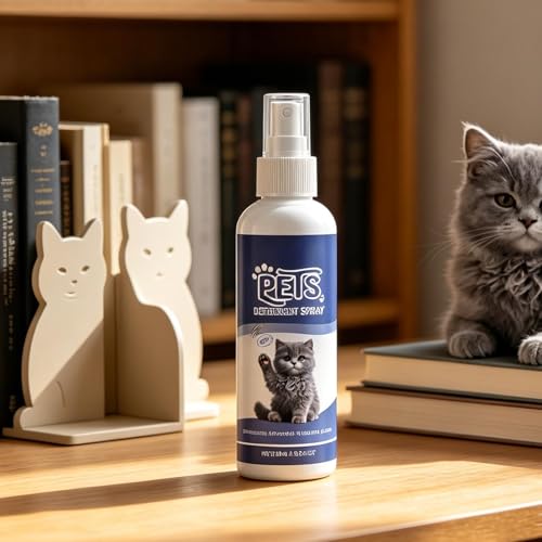 猫を家具に近づけさせず、いたずら行為をしっかりと防ぐスプレー | 内容量50ミリリットル 天然苦味成分配合 猫が嫌がって近づかない しつけ用忌避液 愛猫の行動トレーニングに役立つ | 愛猫用苦味スプレー 愛猫が嫌う天然成分でしつけ 自然と遠ざける効果で ペットのいたずら対策に | 家の床・フローリング・カーペット・ソファ・マットレス・庭など、愛猫のひっかきから守りたい場所に お部屋のあらゆる場の特徴・詳細 画像