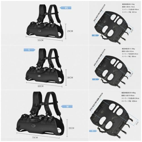 GIIPET－犬用リフトハーネス 負担が少ない全身 横型全身犬用バックパックハーネス 老犬介護用品 障害者、高齢者、関節損傷、安定性を失った犬用 歩行補助 通気性 調節可能 着脱簡単 中型犬·大型犬 旅行·防災·緊急用【XS(8-15kg)】 (M(30-40kg))の特徴・詳細 画像