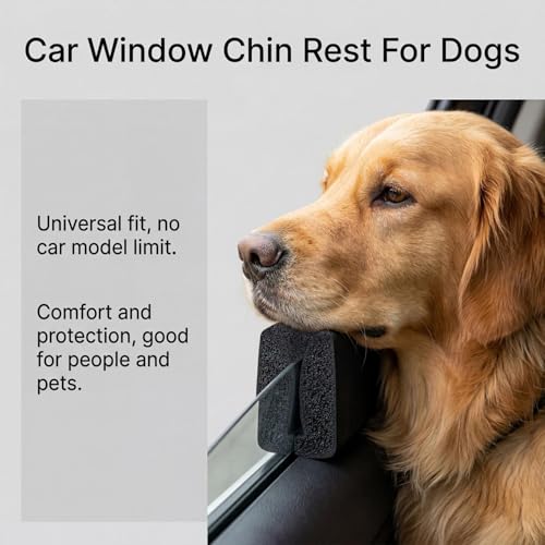 犬用車窓あご乗せ、犬用窓クッション ペット、柔らかいフォーム、防水、安定したフィット感、簡単には移動できない、セダンやSUVなど、様々な一般的な車種に対応していますの特徴・詳細 画像
