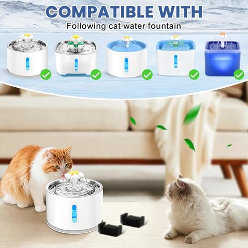 スポンジフィルター 猫用給水器 ポンプフィルタースポンジ 交換用ペット ペット犬と猫の給水器用スポンジフォームフィルター 8個入り (8個)の特徴・詳細 画像