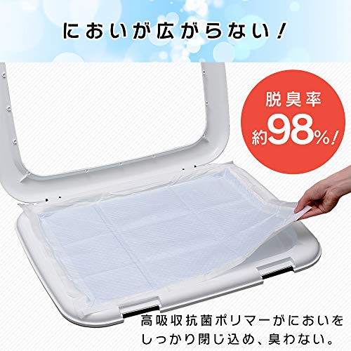 Smart Basic(スマートベーシック) 【Amazon.co.jp限定】 Smart Basic アイリスオーヤマ ペットシーツ 超厚型 お徳用 ワイド 100枚入 (x 1) (ケース販売)の特徴・詳細 画像