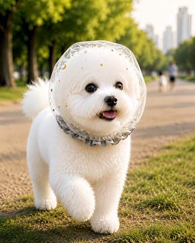 Tepona 拾い食い防止ネット 犬 口輪 誤飲防止 噛みつき防止 中型/小型犬/猫用メッシュ ヘッド防虫カバー 軽くて便利なペット用品 (グレー)の外観・全体像 画像