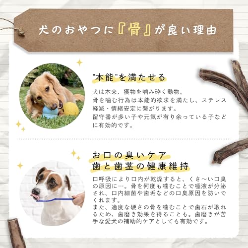 [やまのごちそう] 犬 子犬 おやつ 国産 無添加 鹿 あばら 骨 ジャーキー ガム 歯磨き 長持ち ストレス スペアリブ 30gの特徴・詳細 画像