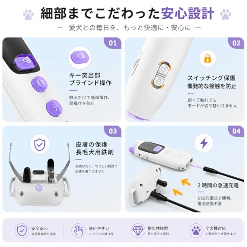 無駄吠え防止首輪 犬無駄吠え防止グッズ 1000フィートのリモコン付き 振動 電気とビープ音3種類 IPX7防水無駄吠え防止トレーニング首輪 充電式 すべての犬種に適していますの特徴・詳細 画像