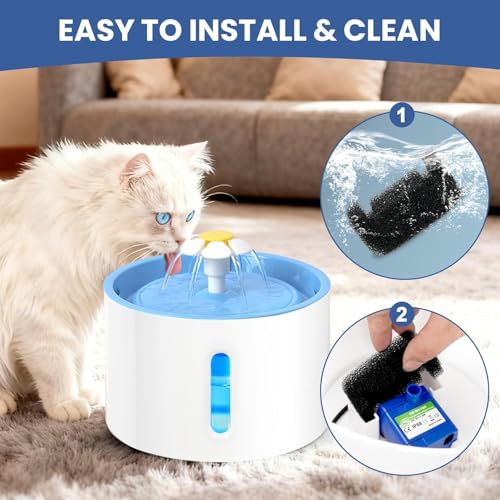 スポンジフィルター 猫用給水器 ポンプフィルタースポンジ 交換用ペット ペット犬と猫の給水器用スポンジフォームフィルター 8個入り (8個)の詳細・まとめ 画像