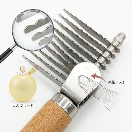 【現役トリマー監修】 ペット用 毛玉取り コーム 犬 猫 スリッカーブラシ 長毛種 痛くない 毛玉ほぐしカッター 右手専用 抜け毛取り くし ごっそり プロ仕様 お手入れ用品の特徴・詳細 画像