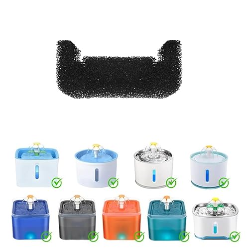 スポンジフィルター 猫用給水器 ポンプフィルタースポンジ 交換用ペット ペット犬と猫の給水器用スポンジフォームフィルター 8個入り (8個)の特徴・詳細 画像