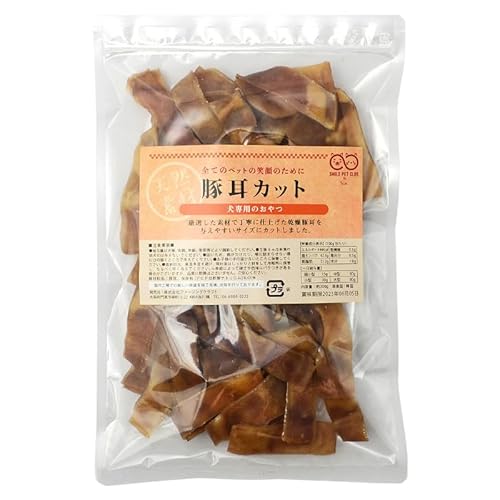 SMILE PET CLUB 豚耳カット 200g 犬 おやつ 乾燥 豚の耳 カットタイプの外観・全体像 画像