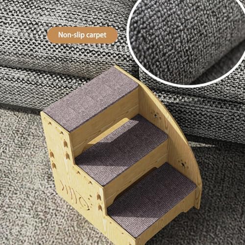 犬 階段 ステップ ペット用階段 3段 滑り止め 猫の階段ペット 足腰への負担を軽減 怪我防止 安全 ヘルニア 猫 小型犬 老犬介護 ケガ防止 滑り止め 介護用品じつようせっけいの詳細・まとめ 画像