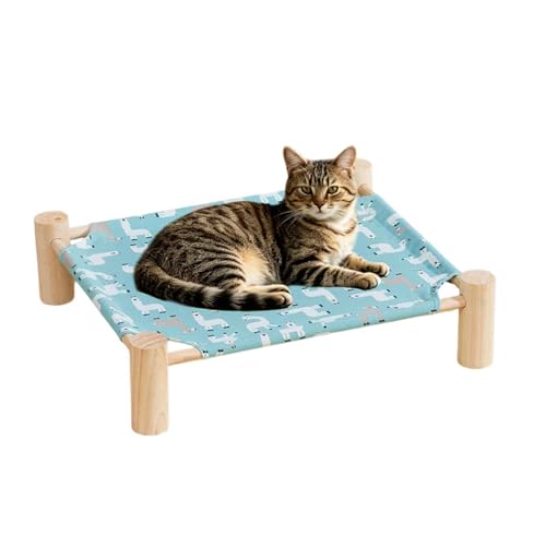 高架猫ベッド、取り外し可能なスリーピングソファ、高架ペットベッド, 屋外パティオ、バルコニー、ポーチコーナー用の特徴・詳細 画像