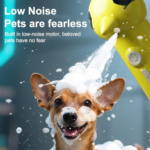 犬 シャンプー 泡立て器 自動 泡 Type-C 充電式 防水 低騒音 自動発泡 350ml 目盛付 キツツキ ワンタッチ操作 かわいい おしゃれ シャワー シャンプー節約 バス用品 お風呂 犬用 猫用 (グリーン)の特徴・詳細 画像