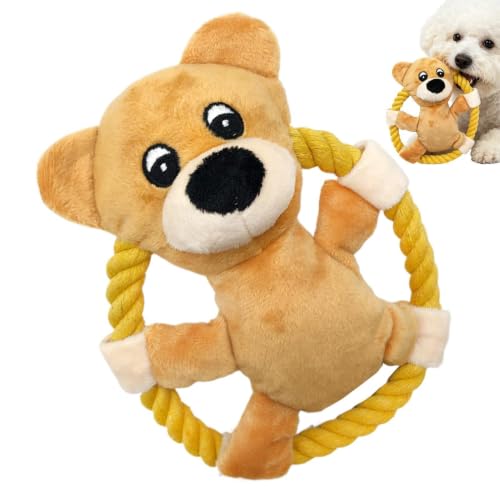 犬用おもちゃ ロープ噛むぬいぐるみ 音が鳴る投げる るぬいぐるみ 小型中型犬 知育玩具 丈夫解消とストレス軽減に最適の外観・全体像 画像