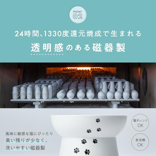 猫壱 ハッピーダイニング 食器 脚付にゃにゃめフードボウル レギュラーの特徴・詳細 画像