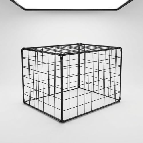JWQFBC 犬 ケージ ペットサークル 折りたたみ 室内用 小型犬 中型犬向け, 白, ホワイト, 30x30x20【4-6斤愛寵】の外観・全体像 画像