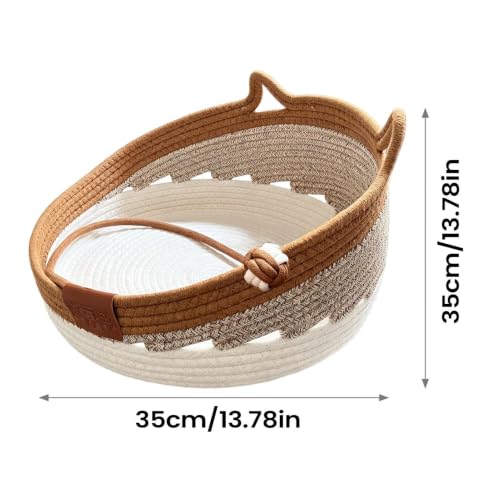 Cat Scratcher Bed | With Toy Ball Breathable Woven Kitten Nestの詳細・まとめ 画像