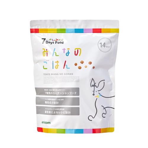 【アニコム】7DaysFood みんなのごはん｜ドッグフード｜1袋（1袋＝100g×7袋）｜合計7袋 700g｜7種ローテーション｜獣医師監修｜飽きやすい犬に​ 1