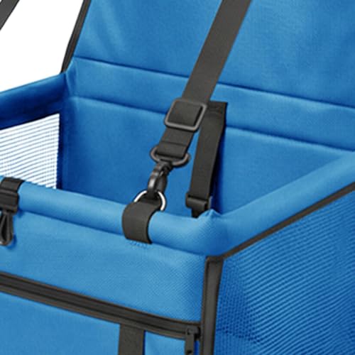 ドライブ 犬 車 41x33x25cm 通気性の良いメッシュ素材 ドライブペット 型崩れしない 飛び出し 中敷き付き 折り畳み可能 滑り止め 防水の特徴・詳細 画像