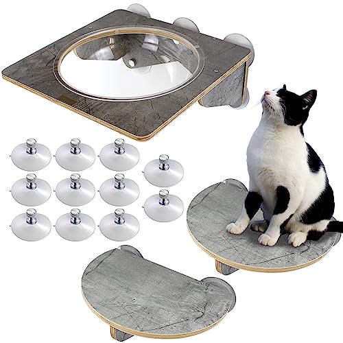 POOKIE 猫 窓 ハンモック スケルトン 窓ベッド ミニ ステップ キャットタワー 吸盤 取り付け【3点セット】 1