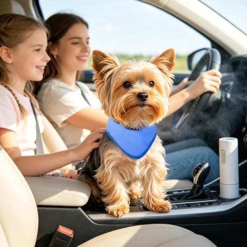 Cooling Bandana For Dogs - Reusable Adjustable Pet Neck Wrap, Outdoor Dogの特徴・詳細 画像