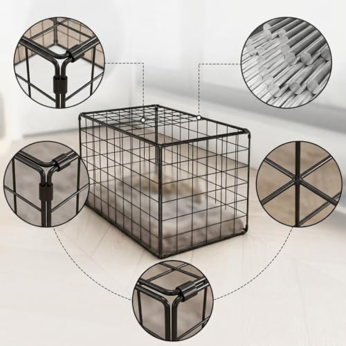 JWQFBC 犬 ケージ ペットサークル 折りたたみ 室内用 小型犬 中型犬向け, 白, ホワイト, 30x30x20【4-6斤愛寵】の詳細・まとめ 画像