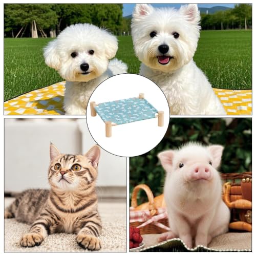 高架猫ベッド、取り外し可能なスリーピングソファ、高架ペットベッド, 屋外パティオ、バルコニー、ポーチコーナー用の特徴・詳細 画像