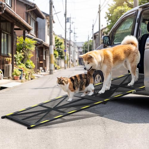 ガービー(Garvee) ペット スロープ 折りたたみ 43x160cm 耐荷重120kg 犬用 車用 ランプ 滑り止め ポータブル 屋外 室内 頑丈の特徴・詳細 画像