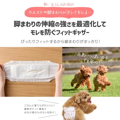 女の子用ペットおむつ XXSサイズ 4枚入り FNPD-XXS4 (× 2)の特徴・詳細 画像
