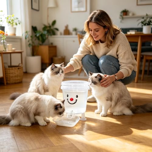 自動ペットウォーターディスペンサー - 大容量犬用噴水 | 3L/5L 犬用自動給水器は、日常使用のペットボウルとして機能の詳細・まとめ 画像