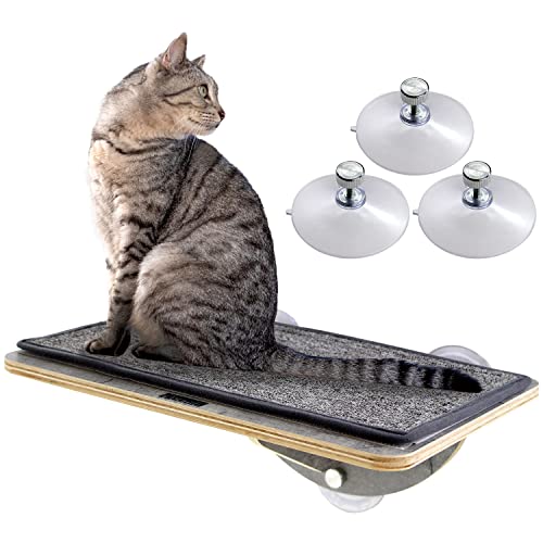 POOKIE 猫 窓 ベッド キャット ステップ 爪とぎ 窓ベッド 猫ベッド キャットタワー 吸盤 取り付け 1