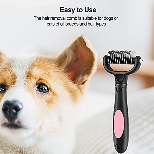 犬のグルーミングコーム、犬のヘアブラシ、猫のグルーミング用品、ステンレス鋼の毛の取り外し、毛皮の除去、犬の子犬のための毛皮のリムーバー脱出ツール(B)の特徴・詳細 画像