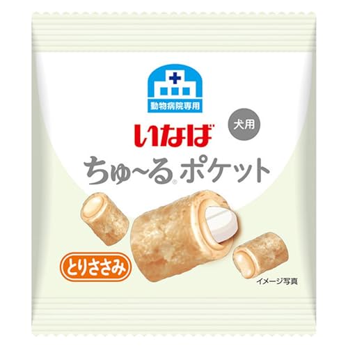 いなば 犬用おやつ ちゅ~るポケット 乳酸菌250億個 とりささみ味 4グラム (x 20袋)の詳細・まとめ 画像