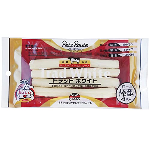 ペッツルート (Petz Route) トラッドホワイトガム 棒型 4本入×3個セットの詳細・まとめ 画像