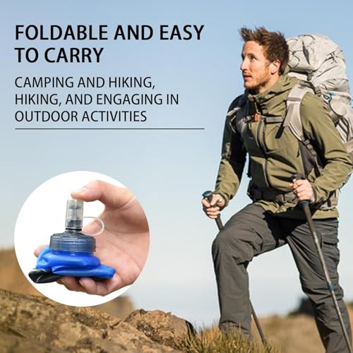 崩壊水のボトル - 折りたたみスポーツボトル、再利用可能な旅行ボトル| TPU飲料袋折りたたみ可能な軽量の屋外補給容器、スペース保存ポータブルアクセサの特徴・詳細 画像